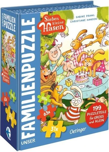 Oetinger Unser Familien-Puzzle Sieben kleine Hasen