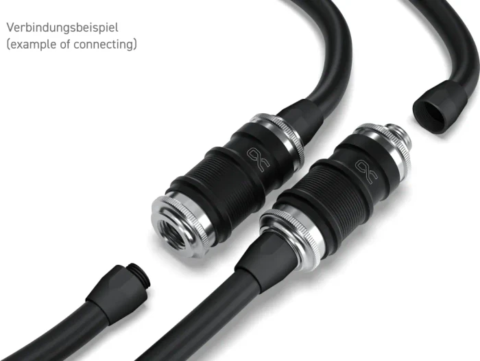 Alphacool ES Schnellverschluss BLH1A PushIn Set IG mit Schottverschraubung, 2x G1/4" IG/IG