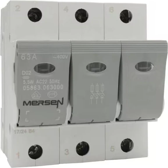 Mersen LINOCUR NEOZED Lasttrennschalter D02 63A 3-polig (05863.063000)