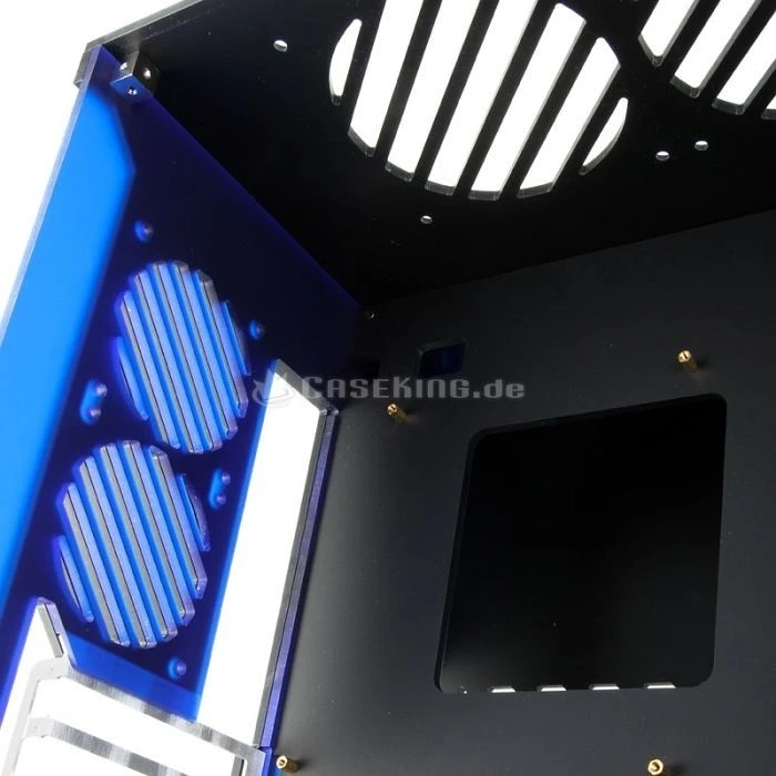 Parvum Systems S2.0 schwarz/blau, Acrylfenster