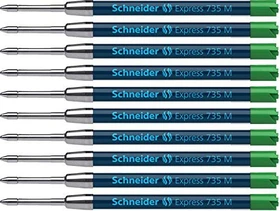 Schneider Express 735 Großraummine G2 M grün, 10er-Pack