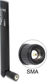 DeLOCK LTE Antenne, SMA, omnidirektional, schwarz