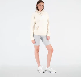 New Balance Essentials Stacked Logo Hoodie team cream (Damen)