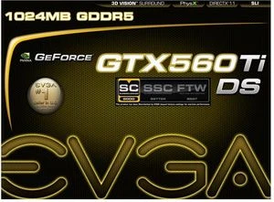 EVGA GeForce GTX 560 Ti DS Superclocked, 1GB GDDR5, 2x DVI, Mini HDMI