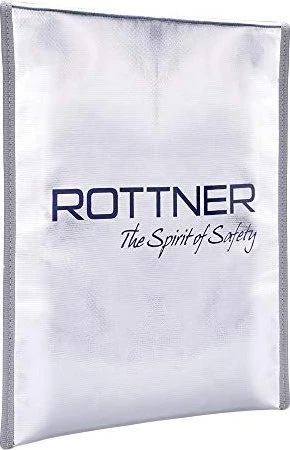 Rottner Dokumententasche feuerfest, A4, silber