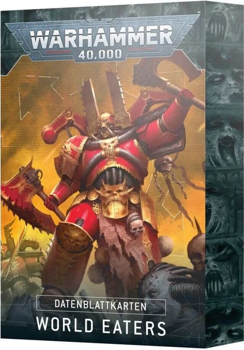 Games Workshop Warhammer 40.000 - Datakarten: World Eaters 2025 (DE)