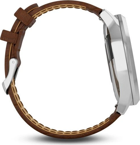 Garmin vivomove HR Premium Aktivitäts-Tracker silber/braun