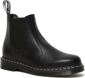 Dr. Martens 2976 Faux Fur Lined Grizzly Leather Chelsea Boots schwarz