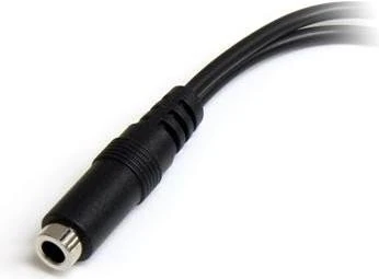StarTech Klinken Adapter, 2x 3.5mm Stecker auf 1x 3.5mm Buchse, schwarz