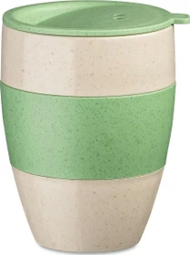 koziol Aroma To Go 2.0 Isolier-Speisegefäß 400ml nature desert sand/nature leaf green