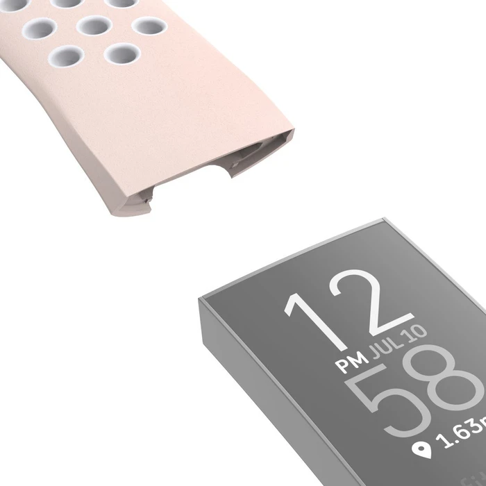 Hama Ersatzarmband Sport für Fitbit Charge 3/4 grau/rose