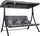Outsunny Hollywoodschaukel 3-Sitzer grau