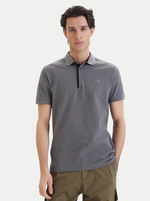 The North Face Premium Slim Poloshirt kurzarm smoked pearl (Herren)
