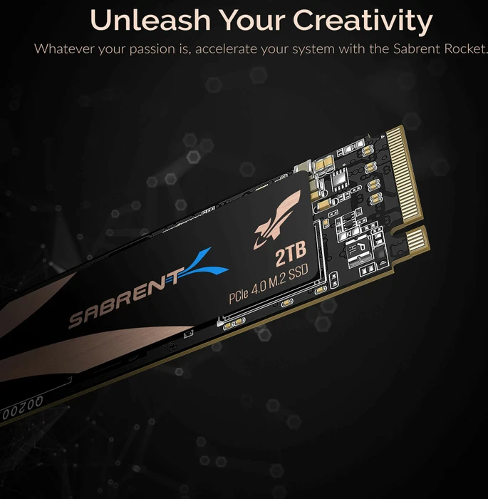 Sabrent Rocket NVMe PCIe 4.0 2TB, M.2 2280 / M-Key / PCIe 4.0 x4