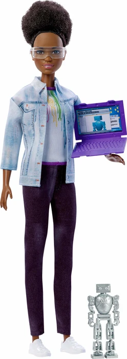 Mattel Barbie - Ich wäre gern... Robotik-Ingenieurin afroamerikanisch