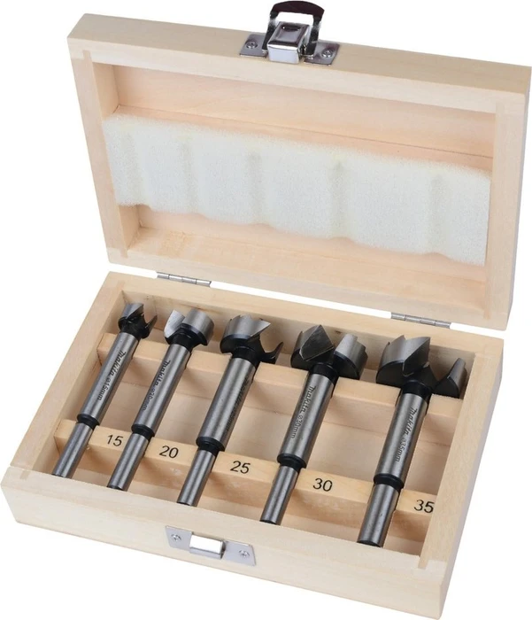 Makita Forstnerbohrer-Sortiment inkl. Werkzeugbox, 5-tlg.