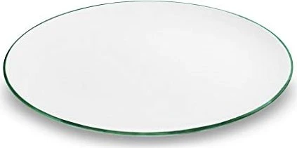 Gmundner Keramik Grüner Rand Platte oval 33x26cm