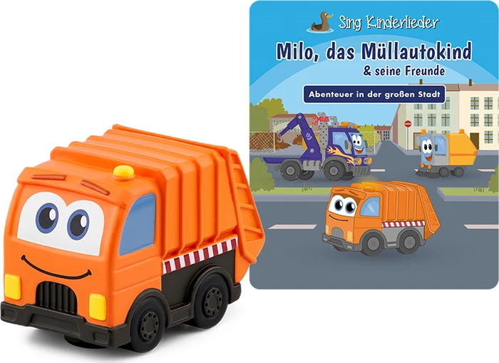 tonies Sing Kinderlieder - Milo, das Müllauto-Kind & seine Freunde - Abenteuer in der großen Stadt