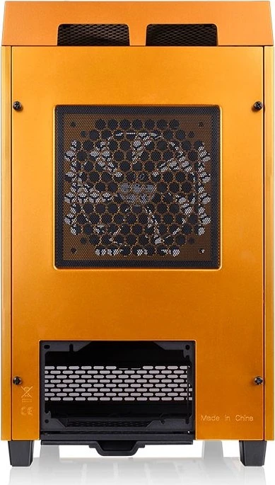 Thermaltake The Tower 100 Metallic Gold, orange, Glasfenster, Mini-ITX