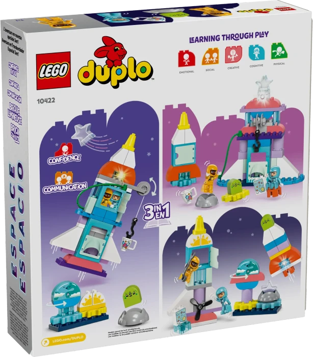LEGO DUPLO - 3-in-1-Spaceshuttle für viele Abenteuer