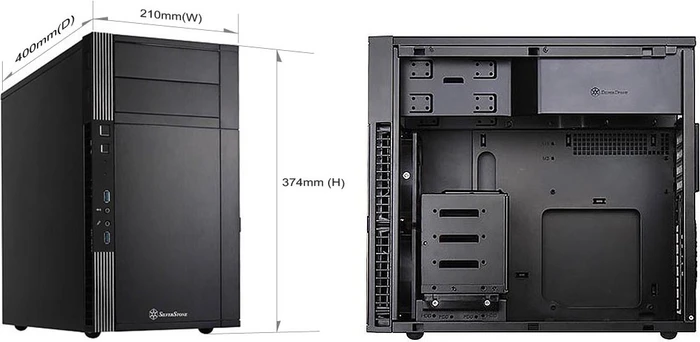 SilverStone Precision PS07, schwarz