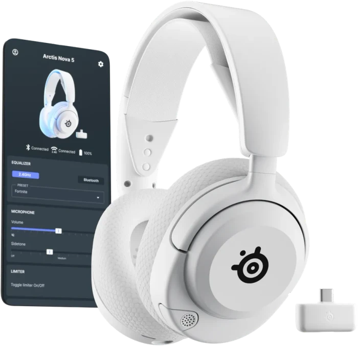 SteelSeries Arctis Nova 5P Wireless weiß