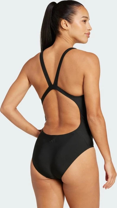 adidas 3-Streifen Rubber Graphic Badeanzug schwarz (Damen)