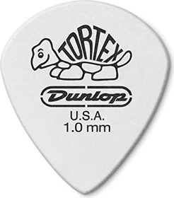 Dunlop Tortex White Jazz III Pick, 1.0mm, 12-Pack