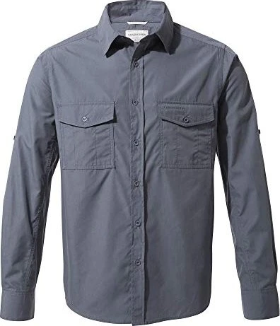 Craghoppers Kiwi Hemd langarm ombre blue (Herren)