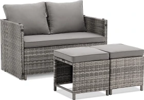 Juskys Jamaika Lounge-Set grau