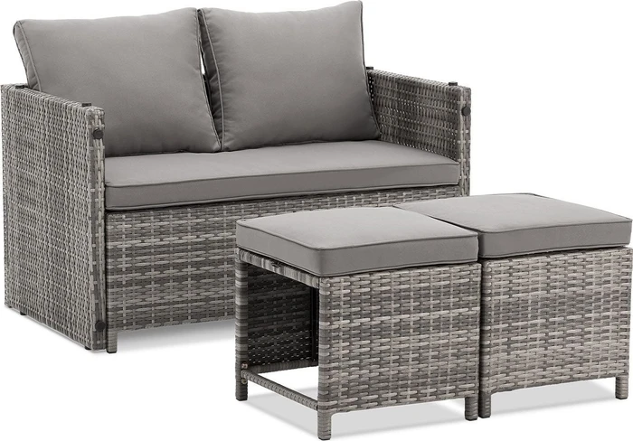 Juskys Jamaika Lounge-Set grau