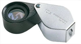 Eschenbach Einschlaglupe 10x 17mm silber/schwarz