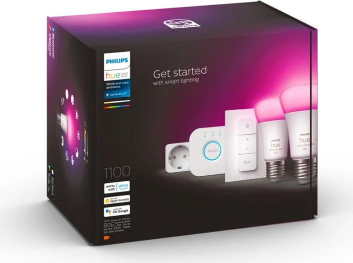 Philips Hue White and Color Ambiance 1100 E27 9W Starter-Kit