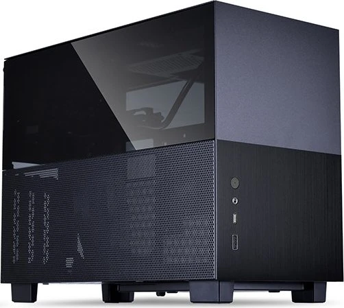 Lian Li Q58, schwarz, PCIe 3.0, Glasfenster, Mini-ITX