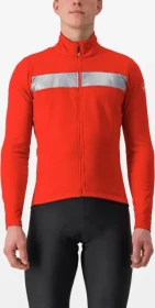 Castelli Raddoppia 3 Fahrradjacke red/silver reflex (Herren)