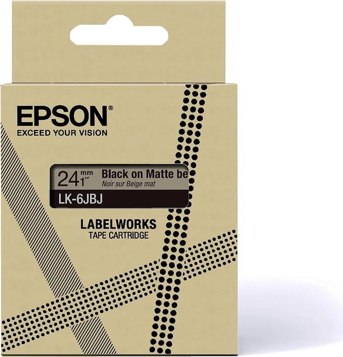 Epson LK-6JBJ Beschriftungsband, 24mm, schwarz/mattblau