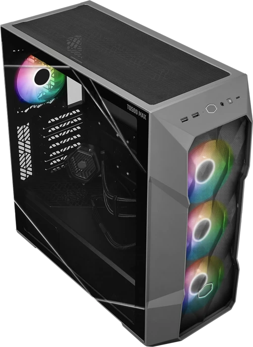 Cooler Master TD500 Max Gunmetal, grau, Glasfenster, 850W ATX