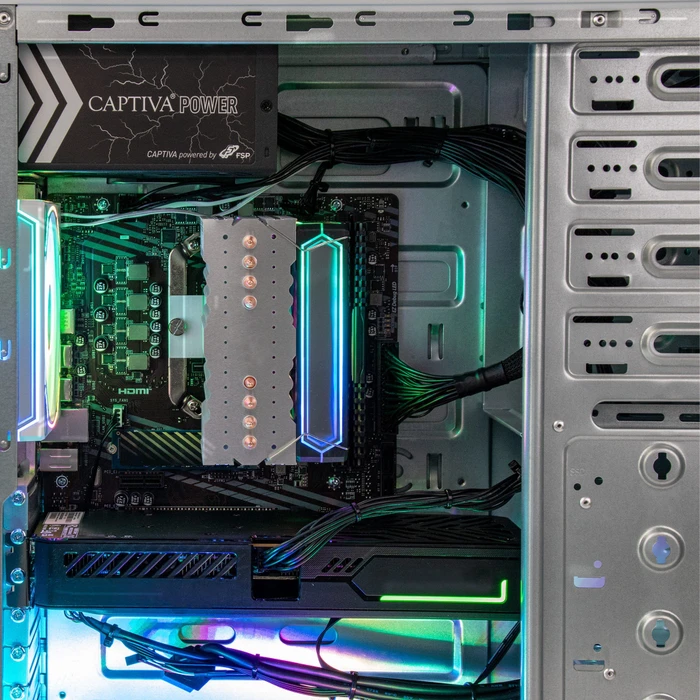 Captiva Entry Gaming I10-0613, Core i5-14400F, 16GB RAM, 500GB SSD, 4TB HDD, GeForce RTX 5060, Windows 11 Home