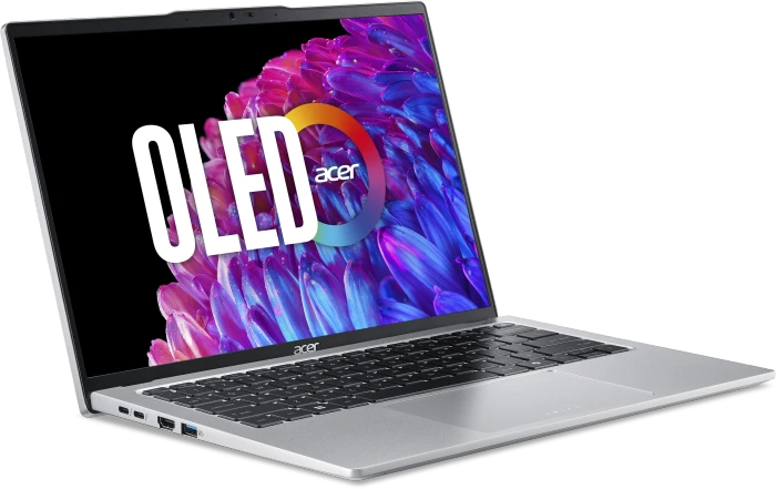 Acer Swift Go 14 OLED SFG14-73-70M3, Pure Silver, Core Ultra 7 155U, 16GB RAM, 512GB SSD, DE