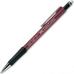 Faber-Castell Grip 1347 Druckbleistift 0.7mm graphit, schwarz/rot, Radierer