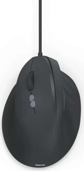 Hama ECM-500L Vertical Maus schwarz, Linkshänder, USB