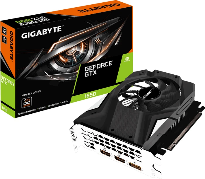 GIGABYTE GeForce GTX 1650 Mini ITX OC 4G, 4GB GDDR5, 2x HDMI, DP