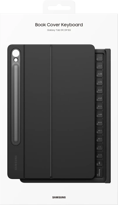 Samsung EF-DX715 Book Cover Keyboard für Galaxy Tab S9 / S9 FE, schwarz, DE