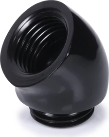 Alphacool Eiszapfen 45° Winkeladapter G1/4", schwarz
