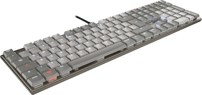 Cherry KC 500 MX LP, warm grey, MX LOW PROFILE 2.0 IVORY, USB, DE