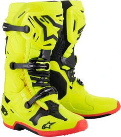 Alpinestars Tech 10 Motorradstiefel gelb/schwarz/rot