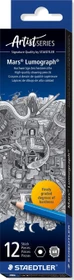 Staedtler Mars Lumograph 100 Bleistift 6B graphit, blau, 12er-Pack