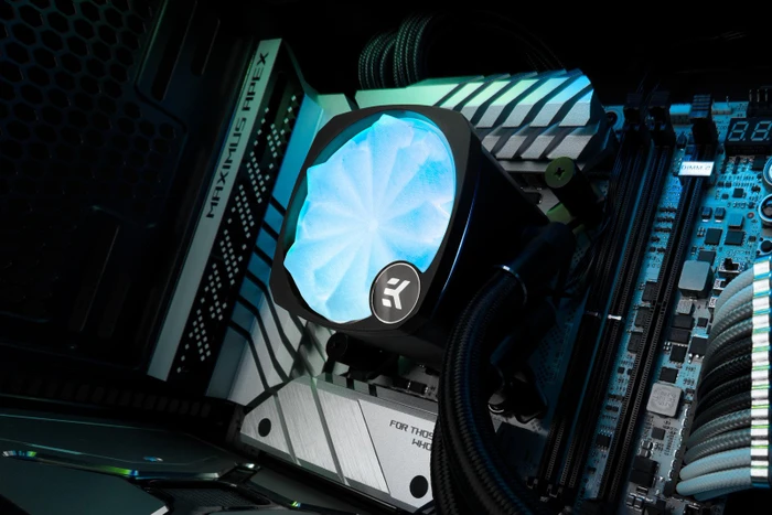 EK Water Blocks EK-Nucleus AIO Replacement Cover Creator Kit, weiß