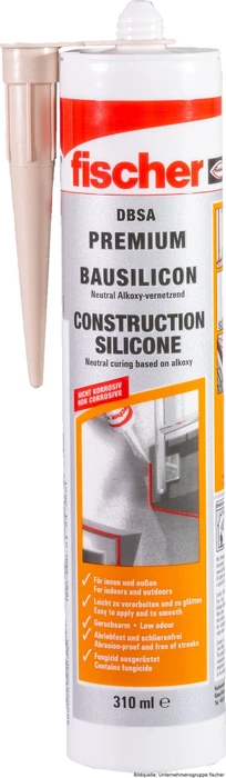 fischer DBSA Bausilikon beige, 310ml