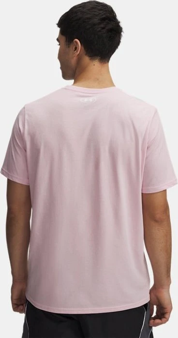 Under Armour Sportstyle Left Chest Funktionsshirt kurzarm prime pink/white (Herren)